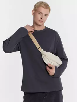 Лонгслив мужской серый