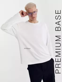 Лонгслив мужской в белом цвете