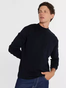 Лонгслив мужской в черном цвете