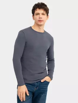 Лонгслив мужской в сером цвете