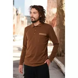 Лонгслив поло