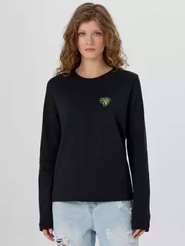 Лонгслив женский черный
