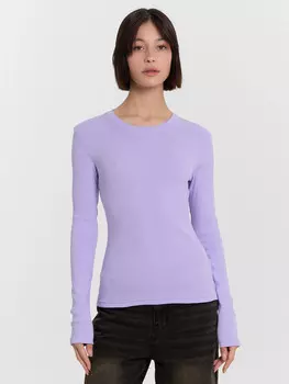 Лонгслив женский фиолетовый