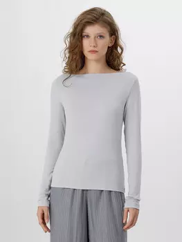 Лонгслив женский серый