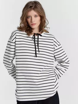 Лонгслив женский в полоску