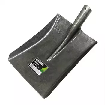 Лопата совковая, тулейка 40 мм, рельсовая сталь, прямая, без черенка, greengo