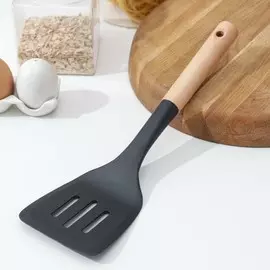 Лопатка кухонная доляна margo, 30 см, цвет чёрный