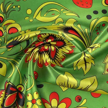 Лоскут для рукоделия, атлас, хохлома, 50 75 см