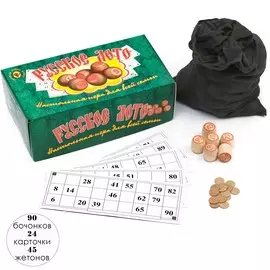 Русское лото деревянное