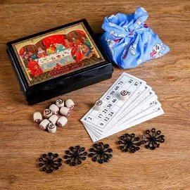 Лото русское, деревянное