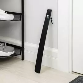 Ложка для обуви доляна, с петелькой, деревянная, 383.5 см, черная