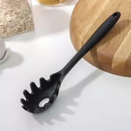 Ложка для спагетти magistro black, нейлон, 296 см, черная