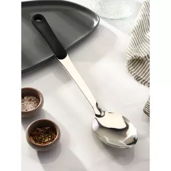 Ложка гарнирная из нержавеющей стали доляна home, 387 см, толщина 3 мм