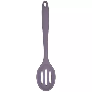 Ложка с прорезями силикон лилов