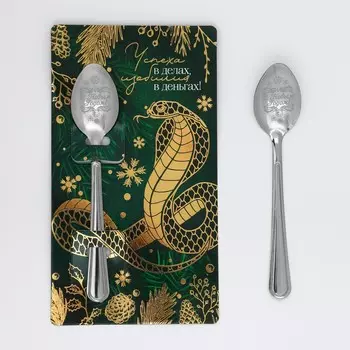 Ложка сувенирная на открытке