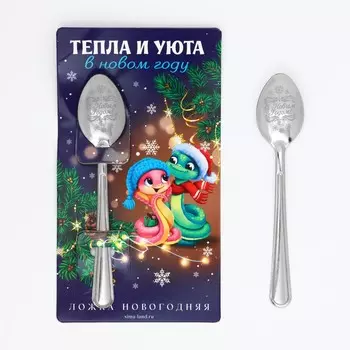 Ложка сувенирная на открытке