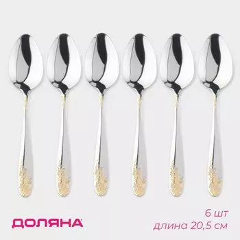 Набор столовых ложек из нержавеющей стали доляна