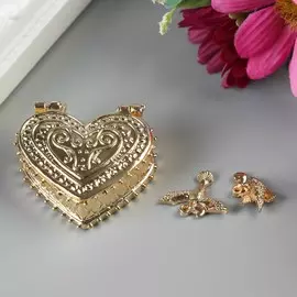 Любовный сундук с парой голубей 3,5 х 2,7 см