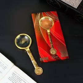 Лупа с металлической ручкой 3х