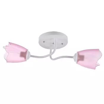 Люстра 1341002/2pk e27 15вт белый-розовый bayerlux