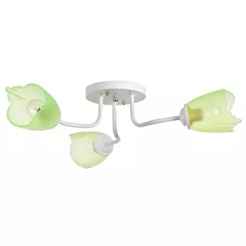 Люстра 1341002/3gn e27 15вт белый-зеленый bayerlux