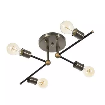 Люстра 2250/4 e27 40вт черно-бронзовый 60х40х24 см bayerlux