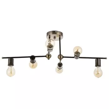 Люстра 2250/6 e27 40вт черно-бронзовый 70х40х24 см bayerlux