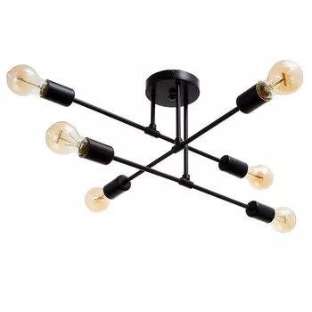 Люстра 2544/6bk e27 40 вт черный