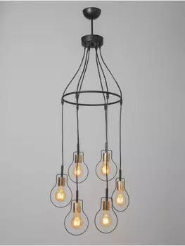 Люстра 2719/6 e27 40 вт черно-золотой 545440 см bayerlux