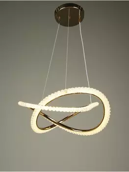 Люстра birgit 63 вт led 4000-6000к золото 454522+120 см