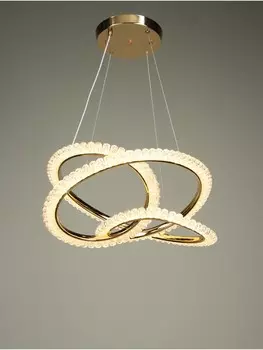 Люстра claudia 65 вт led 4000-6000к золото 464814+120 см