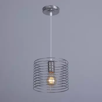 Люстра кронис подвес bayerlux цвет хром 1х40вт цоколь e27