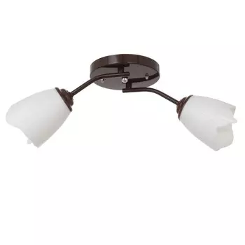 Люстра оникс 2х15вт e27 15вт коричневый 50х15х15см bayerlux