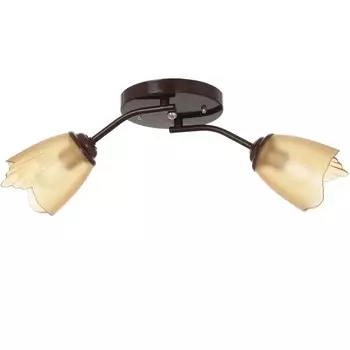 Люстра оникс 2х15вт e27 коричневый 50х15х15см bayerlux