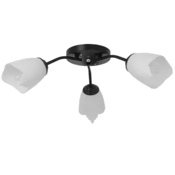 Люстра оникс 3х15вт e27 50х50х15см bayerlux черный-белый