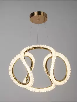 Люстра потолочный bayerlux stefanie, 48 вт, led, 4000-6000к, золото, 434330 см