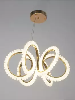 Люстра потолочный bayerlux stefanie, 70 вт, led, 4000-6000к, золото, 484825 см