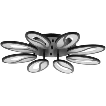 Люстра с пду 59114/8bk led 160вт 3000-6000к диммер черный 70х70х7 см bayerlux