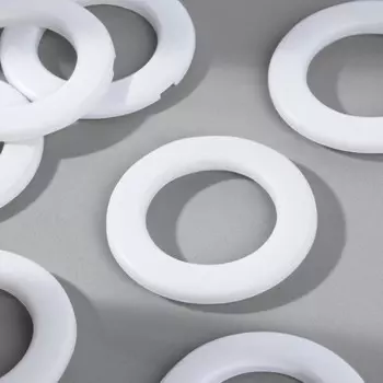 Люверсы для штор, d=3.5/5.5 см, 10 шт., матовые, белые