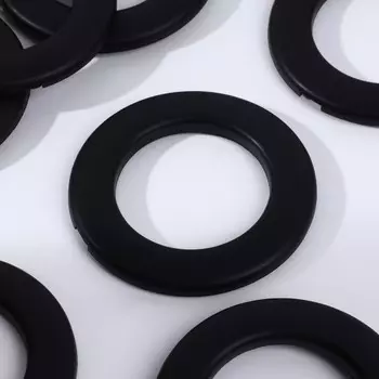 Люверсы для штор, d=3.5/5.5 см, 10 шт., матовые, черные