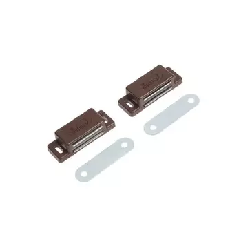 Магнит мебельный тундра m001br, 41х13 мм, маленький, коричневый, 2 шт.