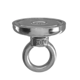 Магнит неодимовый cartage с петлей для авто, d 42 мм, сцепление 32 кг