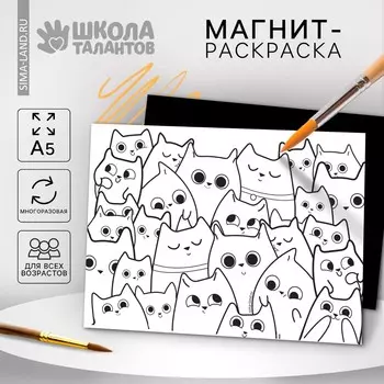 Магнит-раскраска многоразовая