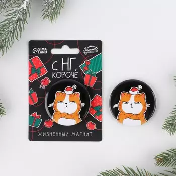 Магнит новогодний закатной