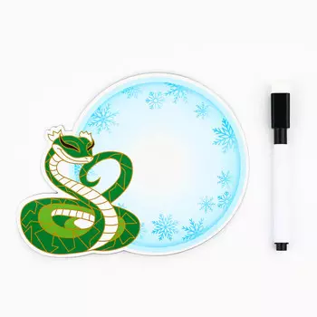 Магнитная доска с полем для записи и фломастером