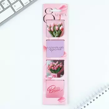 Магнитные закладки 4 шт в открытке