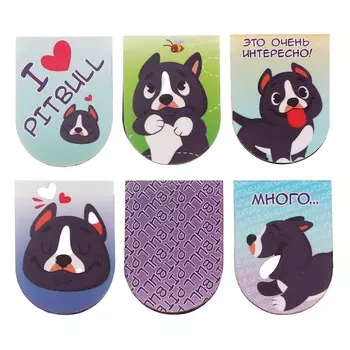 Магнитные закладки 6 штук