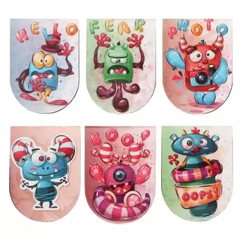 Магнитные закладки 6 штук