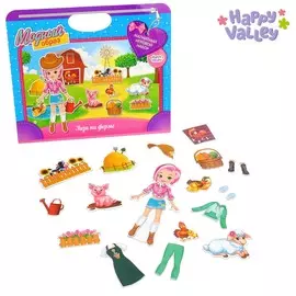 Магнитный набор в сумочке с куклой