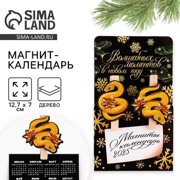 Магниты прищепки новогодние